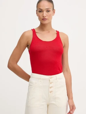 United Colors of Benetton top damski z lnem