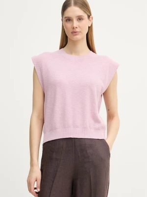 United Colors of Benetton top damski z lnu