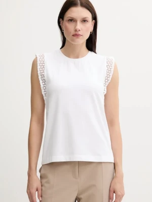 United Colors of Benetton top damskie kolor biały 3IFVD10AC