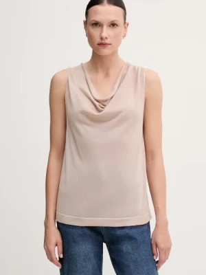 United Colors of Benetton top kolor beżowy 123VD10DD