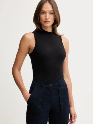 United Colors of Benetton top kolor czarny z półgolfem 3P2Y3M06Y