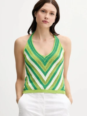 United Colors of Benetton top kolor zielony 1194EH01E