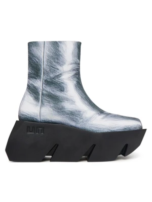 United Nude Botki Bull Canvas LO 110231006202 Srebrny