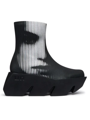 United Nude Botki Bull Canvas LO 11023510202 Czarny
