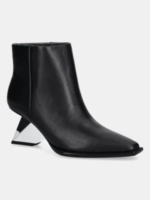 United Nude botki skórzane Rockit Pull On Bootie kolor czarny na słupku 109470116