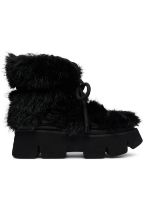 United Nude Śniegowce Stomper Fur Boot 1104801120 Czarny