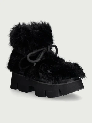 United Nude Stomper Fur Boot śniegowce damskie czarny