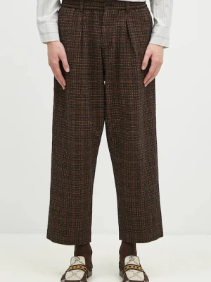 Universal Works spodnie z domieszką wełny