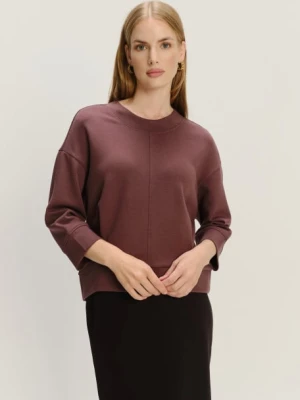 Uniwersalna bluza z rękawem 3/4 ciemny brąz Greenpoint