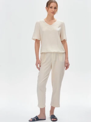 Uniwersalna bluzka w kolorze jasnego beżu Greenpoint