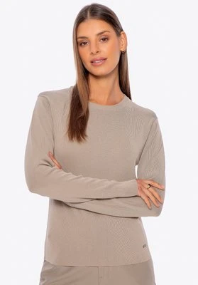 Uniwersalny sweter damski beżowy Wittchen