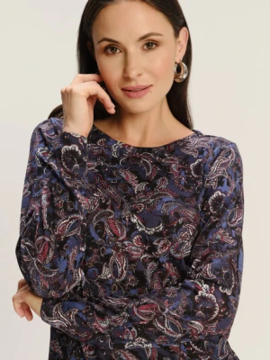 Uniwersalny sweter z kolorowym nadrukiem paisley Greenpoint