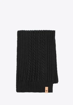 Uniwersalny szalik męski czarny Wittchen