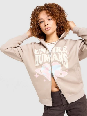 Unlike Humans Bluza Rozpinana Z Kapturem Protect