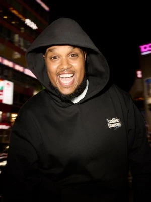 Unlike Humans Bluza Z Kapturem Crafted Hd Blk-Blk