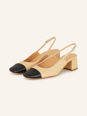 Unützer Czółenka Z Odkrytą Piętą beige UNÜTZER