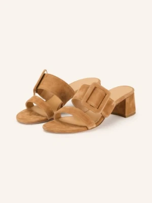 Unützer Klapki Typu Mules beige UNÜTZER