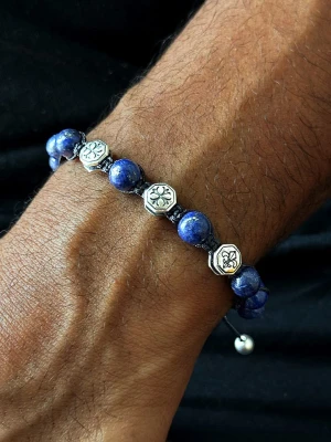 Uomo Bransoletka z lapis lazuli rozmiar: onesize
