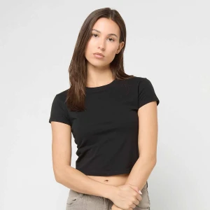 Urban Classics Ladies Stretch Jersey Cropped Tee kobiety T-Shirty i Polo czarny rozmiar Odzież