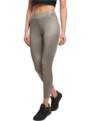 Urban Classics Legginsy w kolorze beżowym ze skóry syntetycznej rozmiar: M