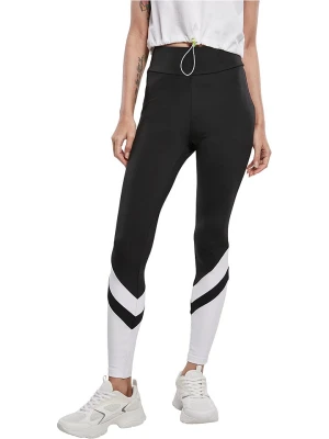 Urban Classics Legginsy w kolorze czarno-białym rozmiar: M