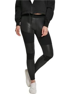 Urban Classics Legginsy w kolorze czarnym ze skóry syntetycznej rozmiar: L