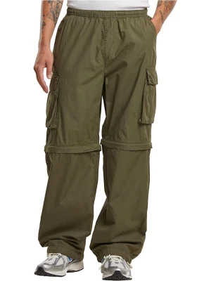 Urban Classics Spodnie zipp-off w kolorze khaki rozmiar: L