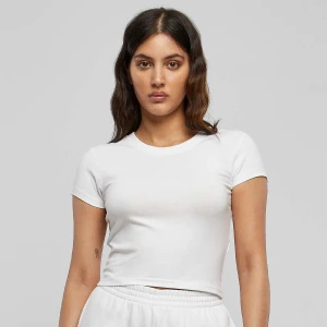 Urban Classics Stretch Jersey Cropped Tee kobiety T-Shirty i Polo biały rozmiar Odzież