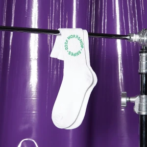 Urban Classics x  032c WORKSHOP Long Crew Socks (1 Pack) uniseks Skarpety wielokolorowy rozmiar Odzież