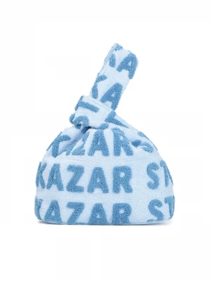 Urocza torebka do noszenia za uchwyt w błękitnym kolorze Kazar