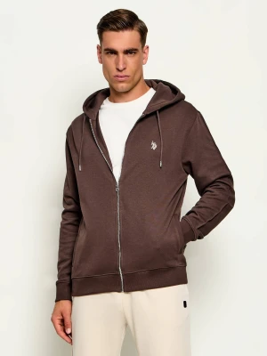 US Polo ASSN Bluza | Regular Fit brązowy