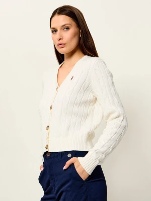 US Polo ASSN Kardigan | Regular Fit ecru