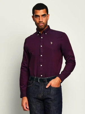 US Polo ASSN Koszula | Classic fit fioletowy