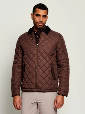 US Polo ASSN Kurtka Diamond Quilt | Regular Fit | sztruks brązowy