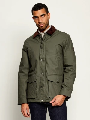 US Polo ASSN Kurtka | Regular Fit | sztruks zielony