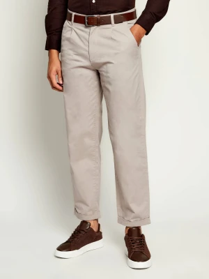 US Polo ASSN Spodnie chino | Relaxed fit beżowy