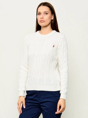US Polo ASSN Sweter | Regular Fit ecru