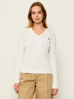 US Polo ASSN Sweter | Regular Fit ecru
