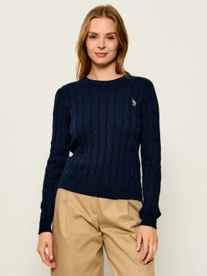 US Polo ASSN Sweter | Regular Fit granatowy