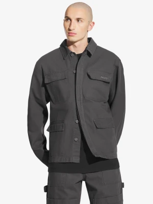 Utility kurtka męska bawełniana ciemnoszara Prosto