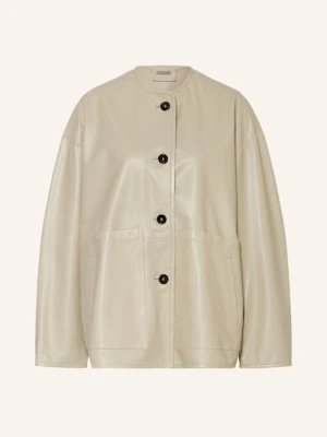 Utzon Kurtka Skórzana Jacke Jia gruen