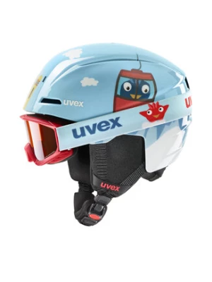 Uvex Kask narciarski Viti Set 56/S/317/10/01 Niebieski