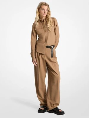 Użytkowa koszula z mieszanki wełny MICHAEL Michael Kors