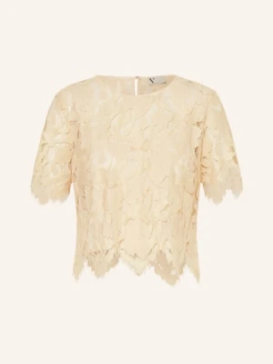 V By Vera Mont Bluzka Z Koronki beige