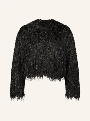 V By Vera Mont Bolerko Z Błyszczącą Przędzą schwarz