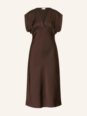 V By Vera Mont Satyna Sukienka braun