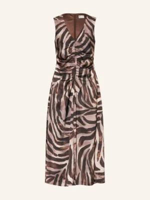 V By Vera Mont Sukienka Koktajlowa Z Dżerseju braun