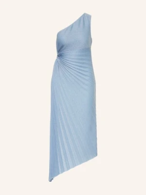 V By Vera Mont Sukienka Koktajlowa Z Plisami I Błyszczącą Nicią blau