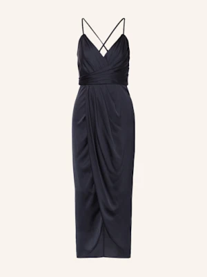 V By Vera Mont Sukienka Koktajlowa Z Satyny blau