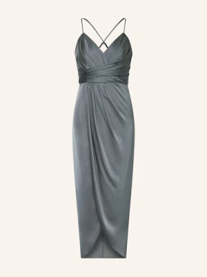 V By Vera Mont Sukienka Koktajlowa Z Satyny grau